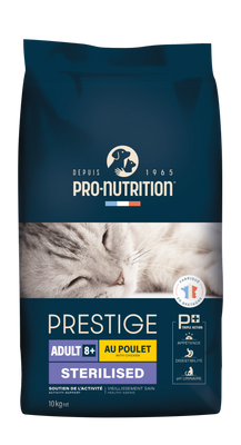 PRESTIGE CAT 8+ STERILIZED Повнораціонний сухий корм для дорослих стерилізованих кішок, кастрованих котів старше 8 років 10 кг 204040 фото
