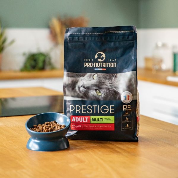 PRESTIGE CAT ADULT MULTI Повнораціонний сухий корм для дорослих котів і кішок з птицею та овочами, чутливих до різних смаків 10 кг 203890 фото