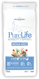 РURE LIFE MEDIUM ADULT з лососем та качкою беззерновий сухий корм для дорослих собак. Також підходить для вибагливих собак 12 кг 340511 фото